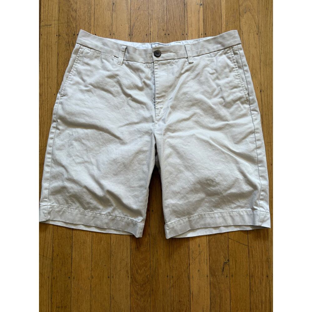 Stafford Prep Men’s Khali Shorts 36 cotton pockets front zip flat front